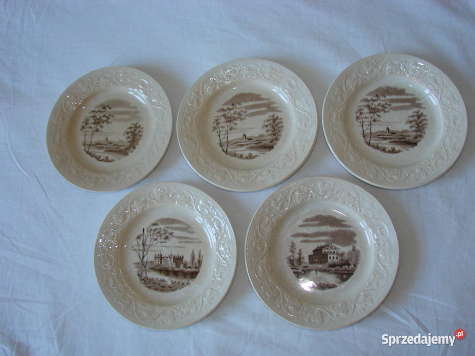 Gustafsberg stare porcelanowe talerzyki Pruszcz Gdański