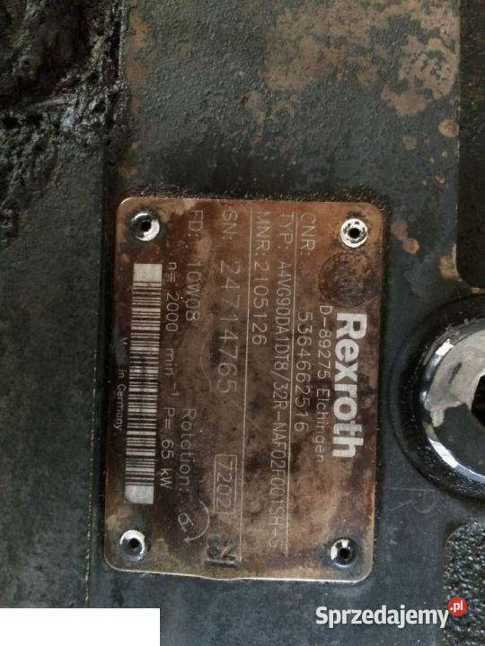 Pompa rexroth A4VG90DA1DT8 maszyny Terex TW 110 Jastrzębniki sprzedam