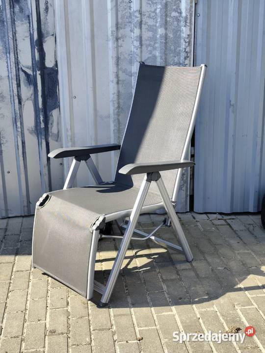 Aluminiowy Fotel Ogrodowy Wielopozycyjny z Poddębice