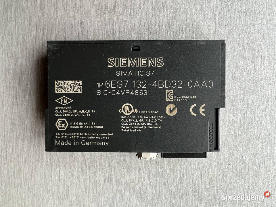 Siemens ET200S Karta wyjść 6ES71324BD320AA0 NOWA śląskie Gliwice