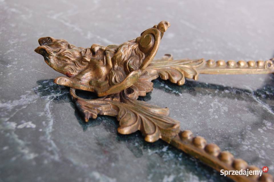 Dekor mosiężny Faun Pan klasycyzm część lustra Lublin sprzedam