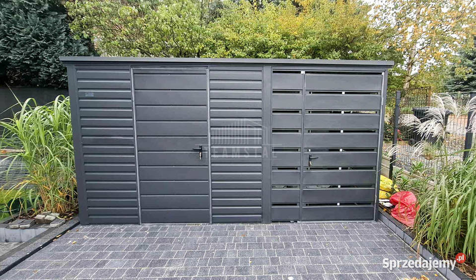 Schowek domek ogrodowy 3x2m wiata 15m drzwi dach Wieliczka