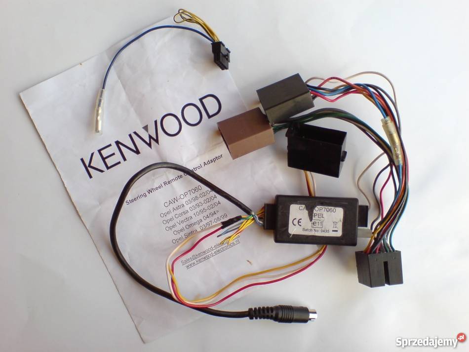 Kenwood CAWOP7060 adapter, sterowanie z kierownicy OPEL