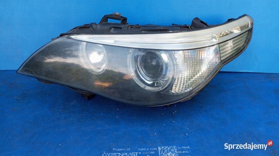 LAMPA LEWY PRZÓD EUROPA XENON BMW 5 E60 E61 osobowe Nowy Tomyśl