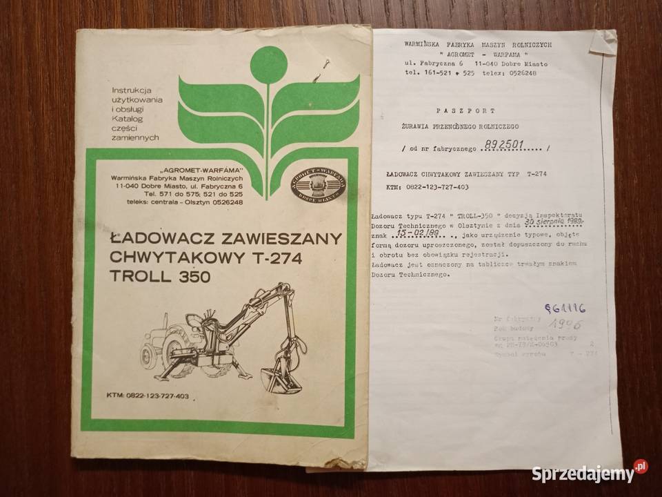 Ładowacz trol troll scinacz zielonek orkan 2 Kolbuszowa