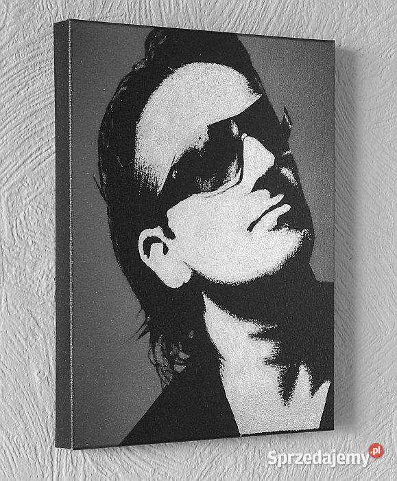 U2 Bono Obraz ręcznie grawerowany na blasze Rękodzieło Rękodzieło Sandomierz