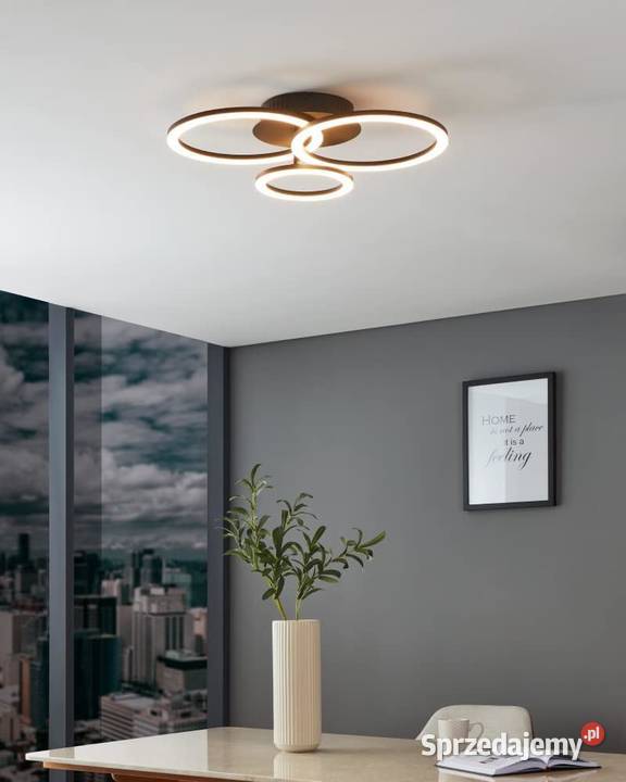 EGLO PARANDAYZ CEILING LAMP WCIRCLES BLACK