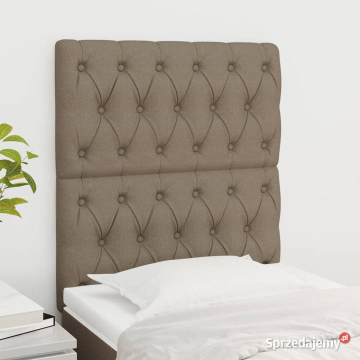 Zagłówki do łóżka 2 taupe 80x7x7888 tkanina Warszawa
