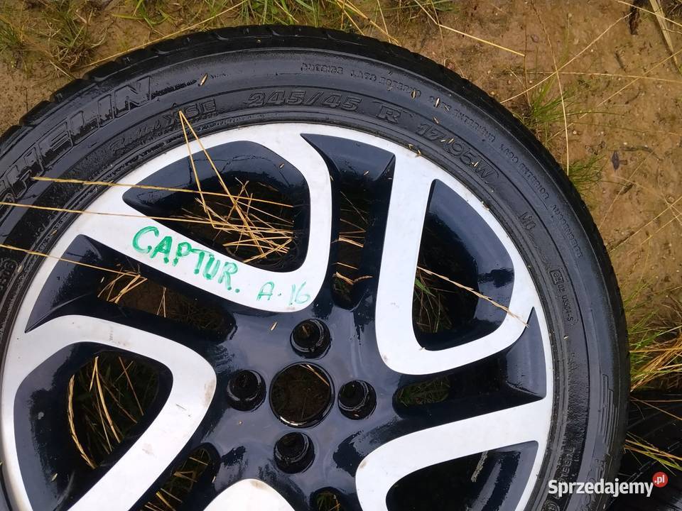 Na sprzedaż felga aluminiowa z oponą widoczna na mazowieckie Sierpc