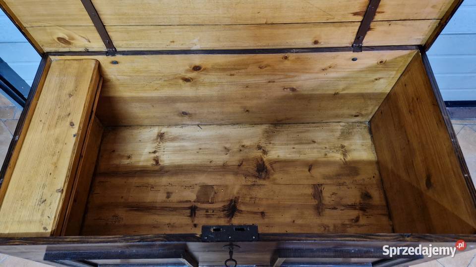 Skrzynia kufer drewniany 119x59x68 Meble