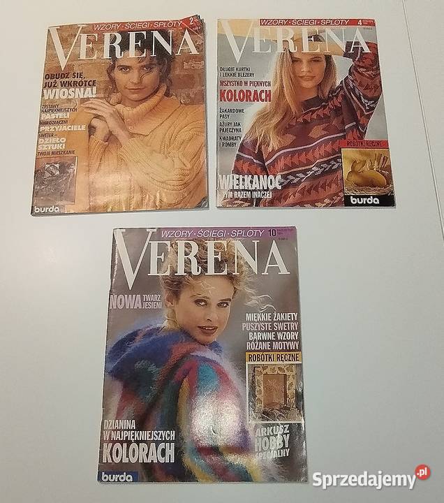 Burda Verenarobótki na drutach robótki ręczne mazowieckie Warszawa