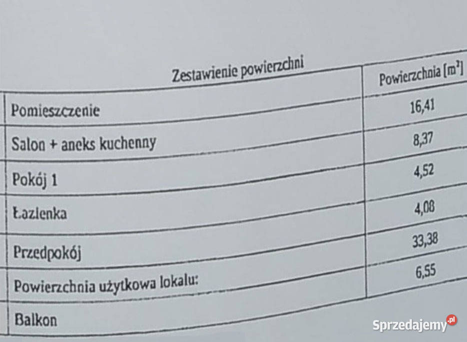2 pokoje 3338 m Duży balkon 1 piętro 2017 r Bez Sprzedaż podkarpackie