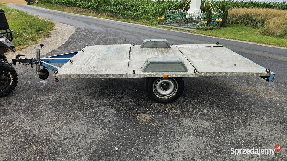 Przyczepka lekka platforma sam dmc 560 3x19m Do samochodów osobowych Motoryzacja Brodnica