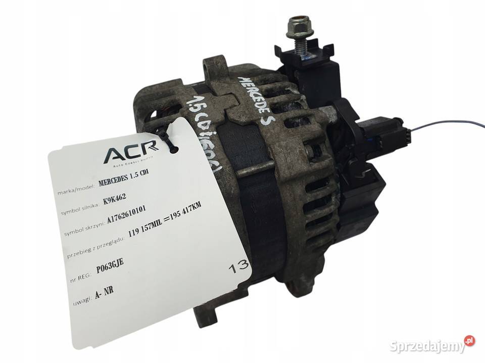 ALTERNATOR Ford Focus C II 16 TDCI 0310 r Układ elektryczny silnika Chełm