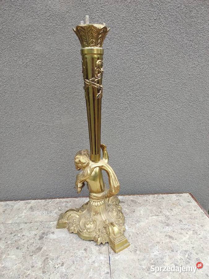 Ozdobna podstawa lampy świecznika itp amor metal pomorskie