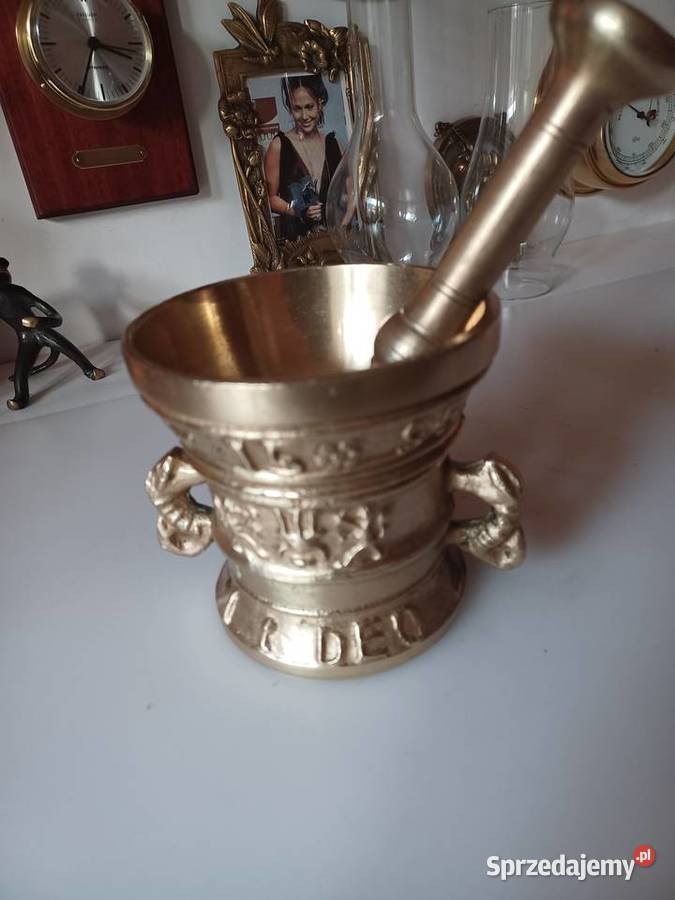 Duży moździerz mosiężny Kolekcja wielkopolskie Poznań