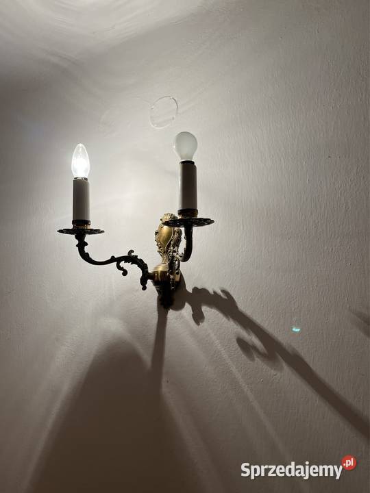 Kinkiet lampa PRL Warszawa