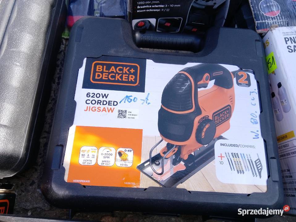 Wyrzynarka elektryczna Black+ Decker w walizce nowa