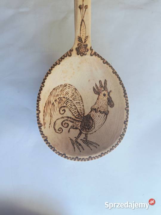 Łycha nabierak drewniana 56 Mieszadło 63 oba Rękodzieło Gdynia