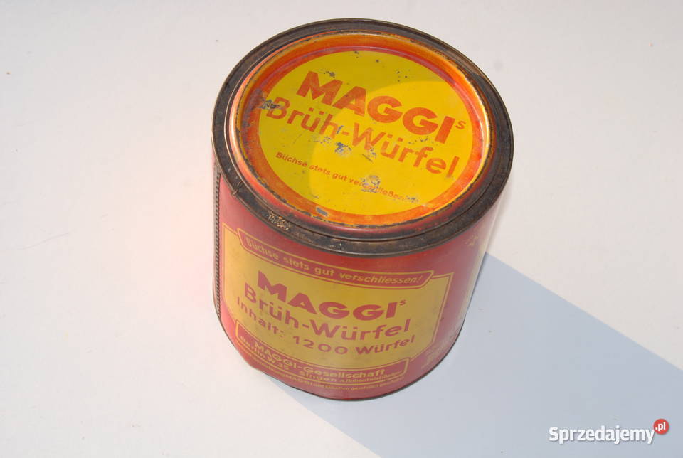 Stara puszka Niemiecka Maggi Wehrmacht racje Pozostałe śląskie Cieszyn sprzedam