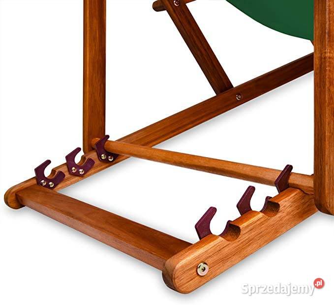 Leżak plażowy ogrodowy z drewna akacji składany lubelskie sprzedam
