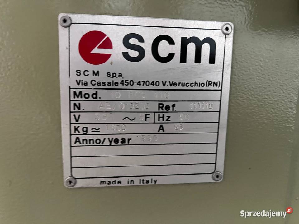 Szlifierka szerokotaśmowa SCM Sandya 10 małopolskie Juszczyn