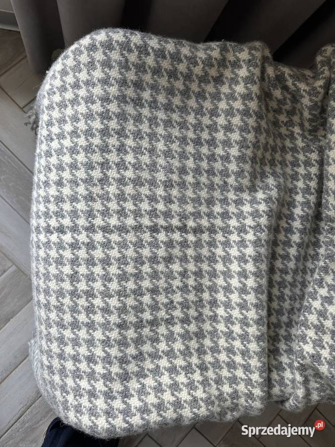 Koc pled KLIPPAN eco Voll 100 wełny 130x200 biały Łódź