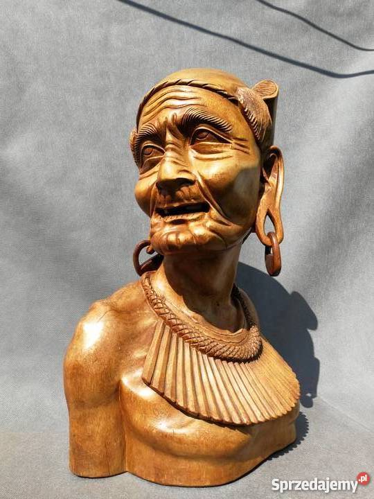 Rzeźba z drewna tekowego Żyrardów