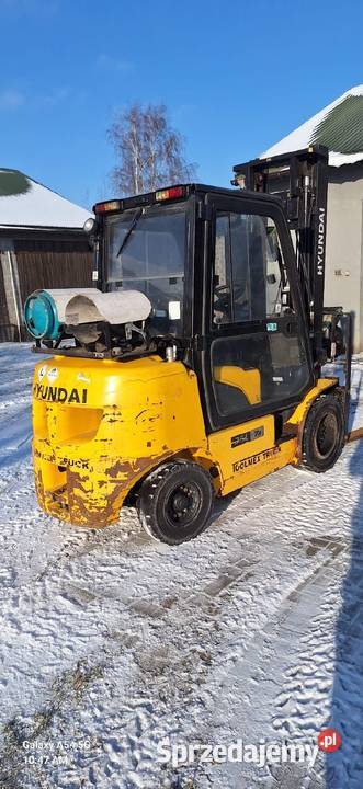 Wózek widłowy Hyundai G35L stan kabina 2017r UDT regulowane widły Irządze sprzedam