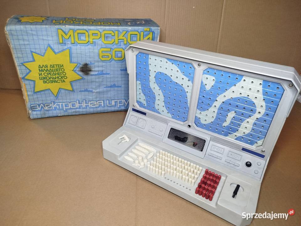 Gra w statki MORSKI BOJ ZSRR Oryginalna z lat 80