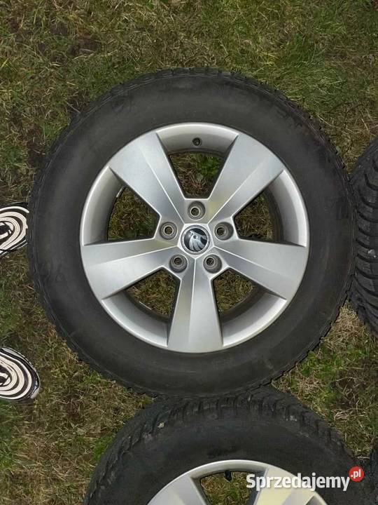 Koła alu 5x112 r16 Skoda opony całoroczne całoroczne Ostrołęka