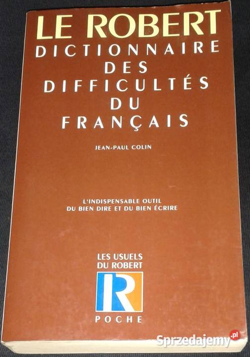 Dictionnaire des difficultes du francaise Rok wydania 1999 Chełm
