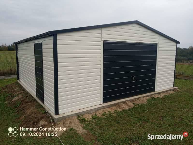 Garaż blaszany 6x6 Wzmocniony PROFILAMI Sprzedaż śląskie