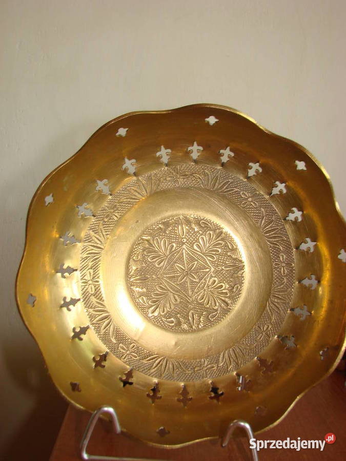 mosiężna patera Pruszcz Gdański