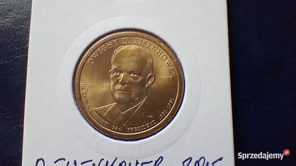 Stare monety 1 dolar 2015 Eisenhower USA podkarpackie Lesko