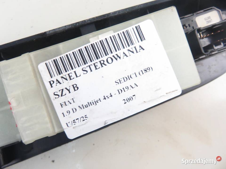 PANEL SZYB FIAT SEDICI 189 8372579J10