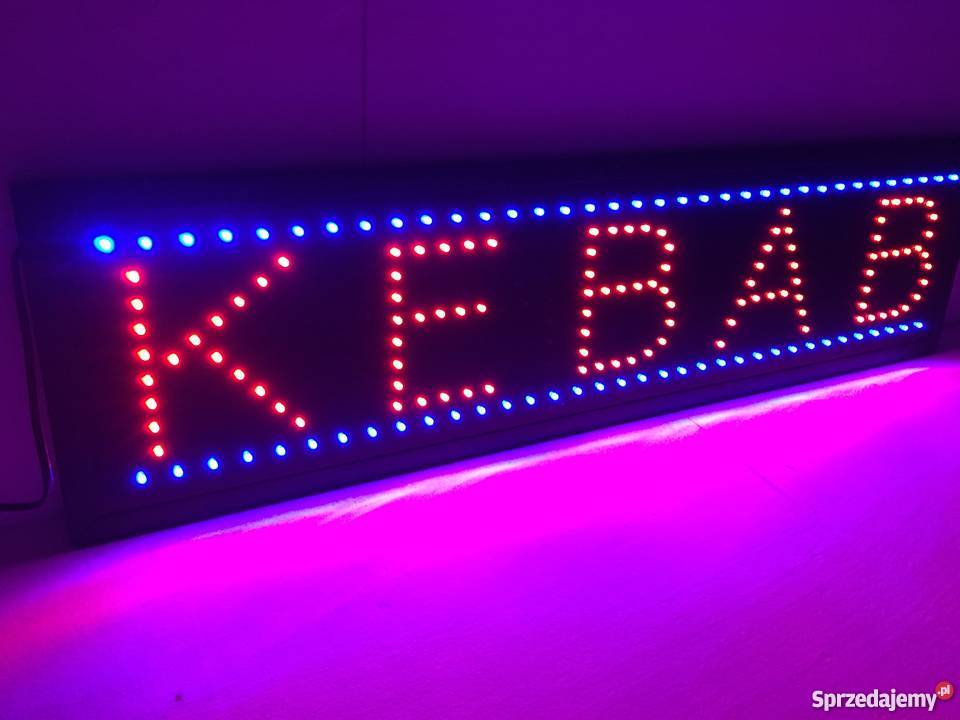 Reklama szyld neon KEBAB 95x25 PRODUCENT Biznes i Przemysł Pomiechówek