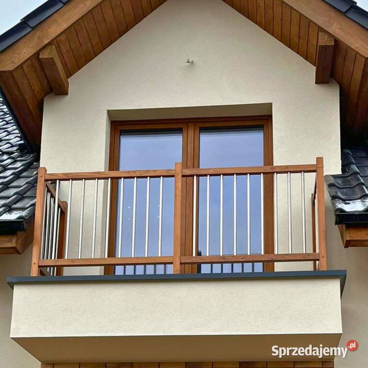 Balustrada Balkonowa Zewnętrzna z Rurkami w Balustrady i barierki Gdów
