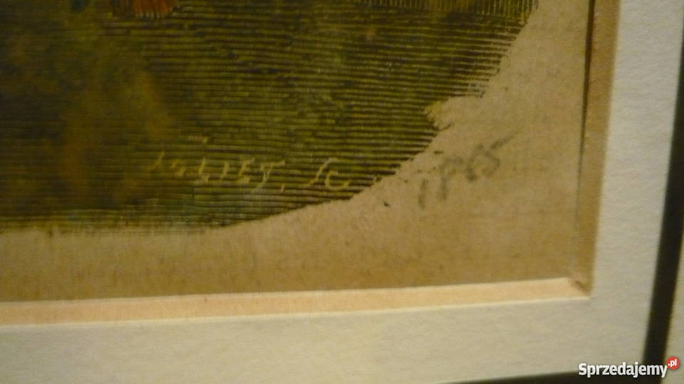 Obraz Katedra Kraków ADEROY 1865 r Myszków