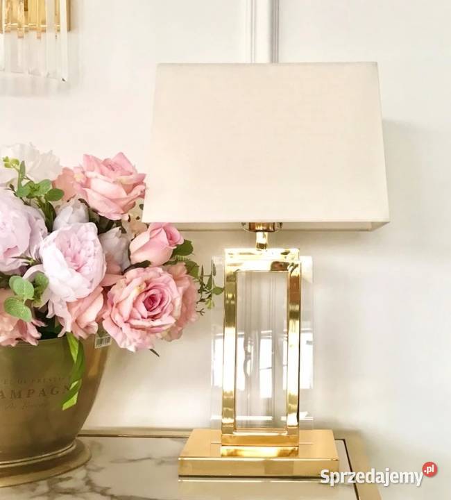 Lampa stołowa glamour luksusowa nowoczesna art Warszawa