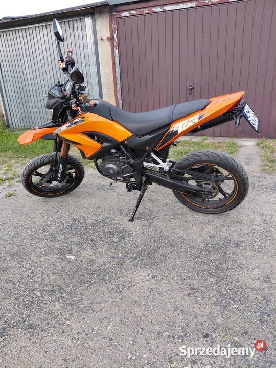 SPRZEDAM ZADBANE SUPERMOTO Motocykle, skutery, quady Wińsko