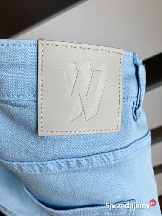 Nowe błękitne damskie jeansy dzwony Wólczanka Nisko