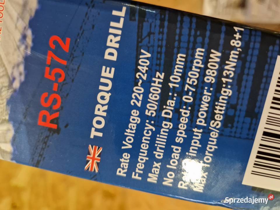 WIERTARKO WKRĘTARKA ELEKTRYCZNA SIECIOWA 980W