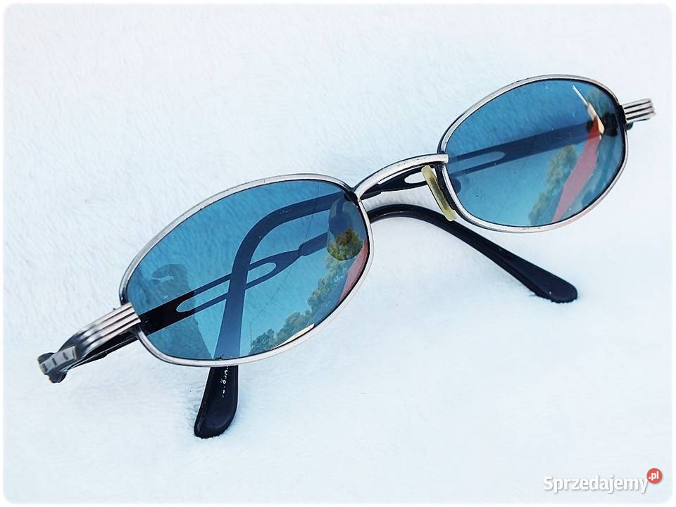 Okulary Vintage FOSSIL Owal Metal Frame Blue z Uniseks lubuskie Żary sprzedam