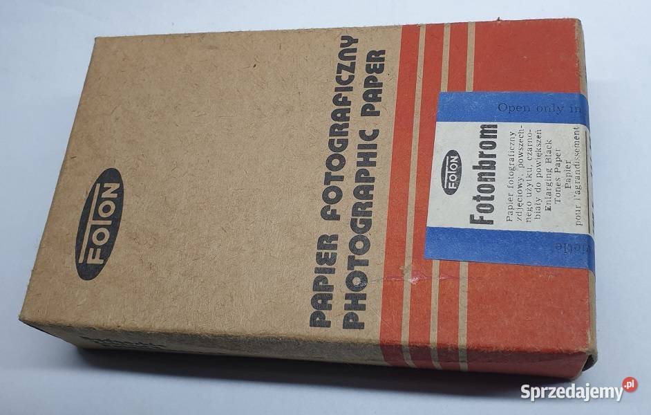 Papier fotograficzny firmy FOTON z lat PRL Reszel