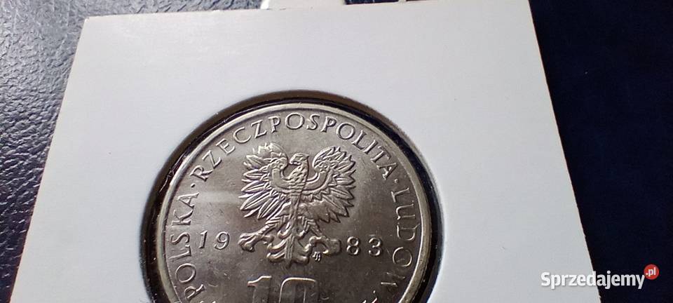Stare monety 10 złotych 1983 Prus PRL Polska Numizmatyka Lesko
