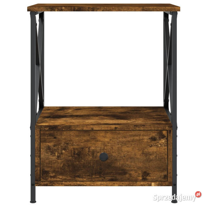 Stolik nocny przydymiony dąb 50x41x65 WM826087 Warszawa