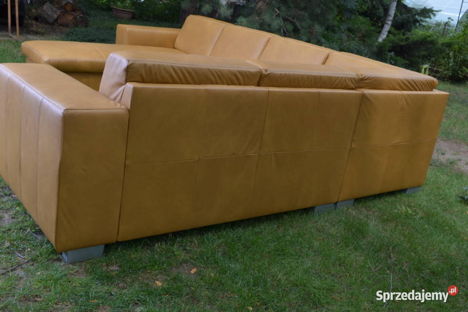 Narożnik rogówka 100 skóra naturalna Nowy duży Śmigiel