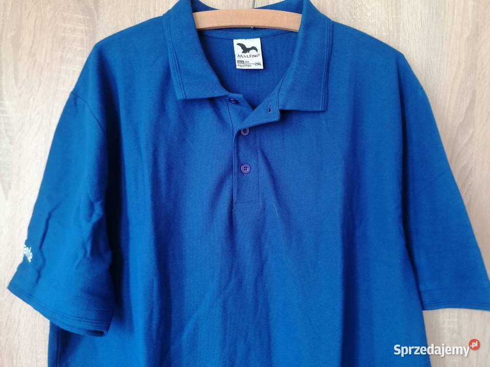 Koszula męska polo niebieska MALFINIRozmiar 2XL Rozmiar XXL Łódź