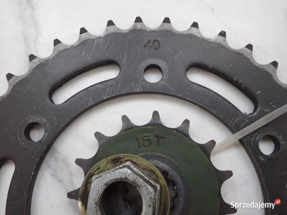 Napęd Zębatka Przód 15z Tył 40z Łańcuch Kawasaki
